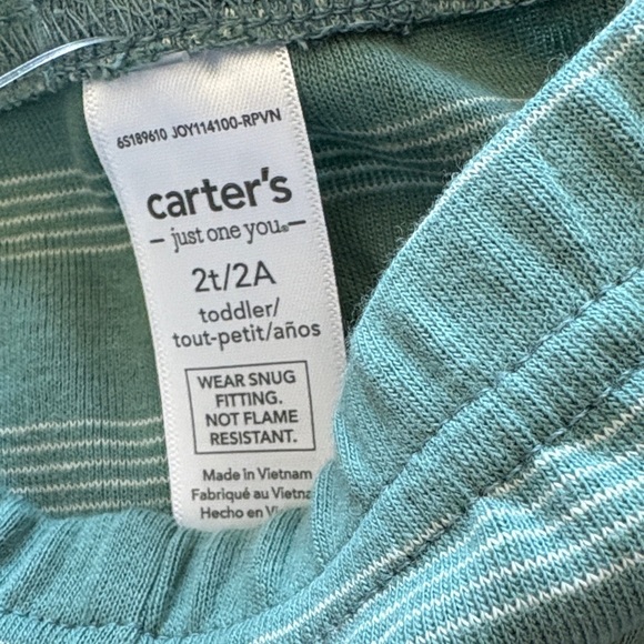 Kids Dinosaur Pajama Set - Green and Cream 2 pack - Picture 7 of 7